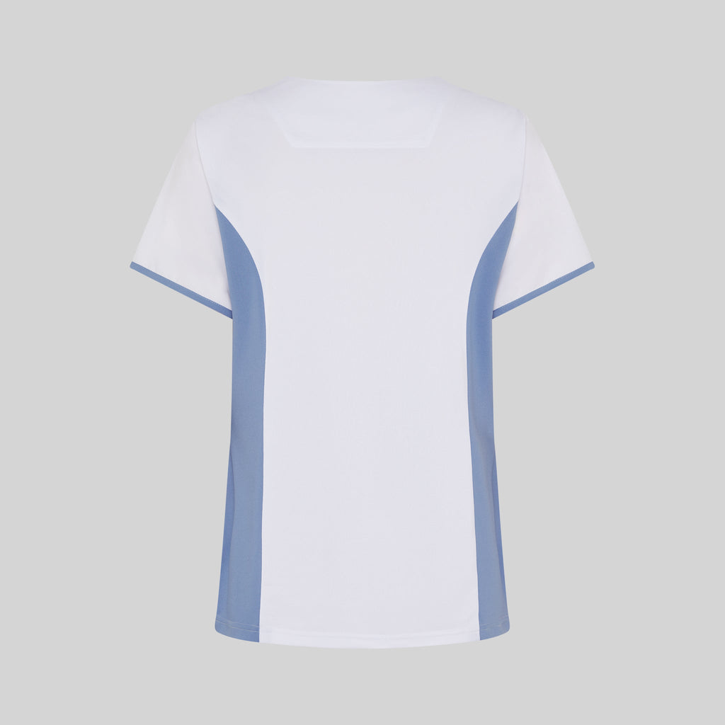 BLUSA MUJER ESCOTE PICO COMBINADA M/C CLEO - Gary's