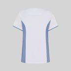 BLUSA MUJER ESCOTE PICO COMBINADA M/C CLEO - Gary's