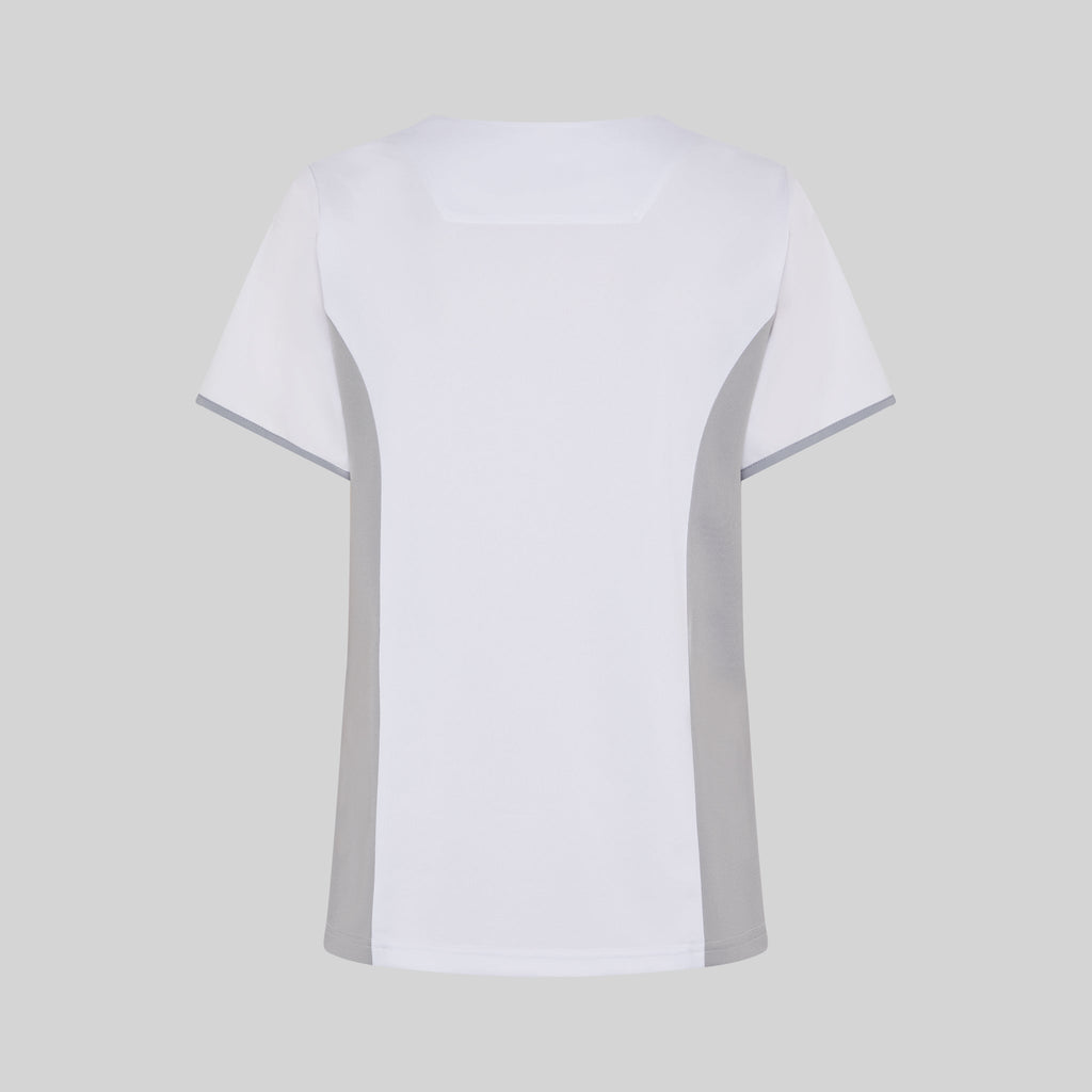 BLUSA MUJER ESCOTE PICO COMBINADA M/C CLEO - Gary's