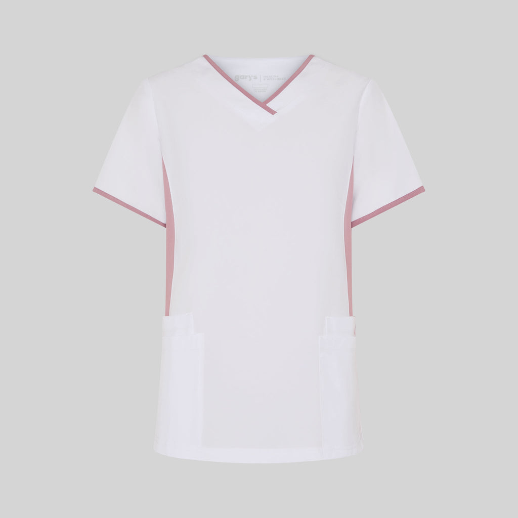 BLUSA MUJER ESCOTE PICO COMBINADA M/C CLEO - Gary's
