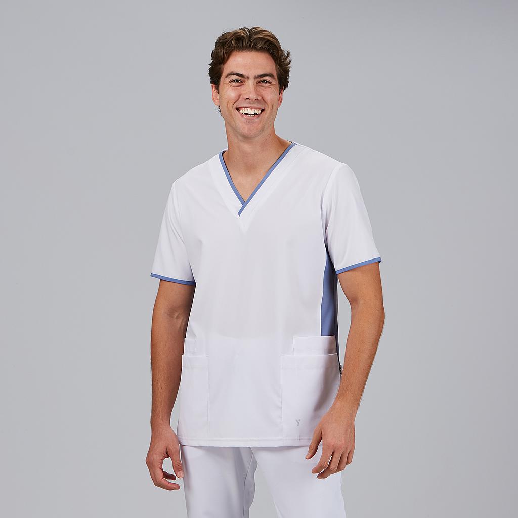 BLUSA HOMBRE ESCOTE PICO COMBINADA M/C GAEL - Gary's