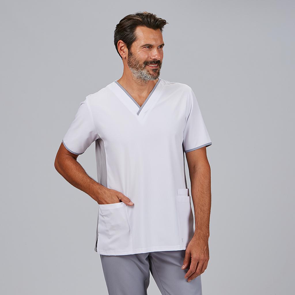 BLUSA HOMBRE ESCOTE PICO COMBINADA M/C GAEL - Gary's