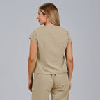 BLUSA MUJER ESCOTE LAGRIMA M/C PETRA - Gary's