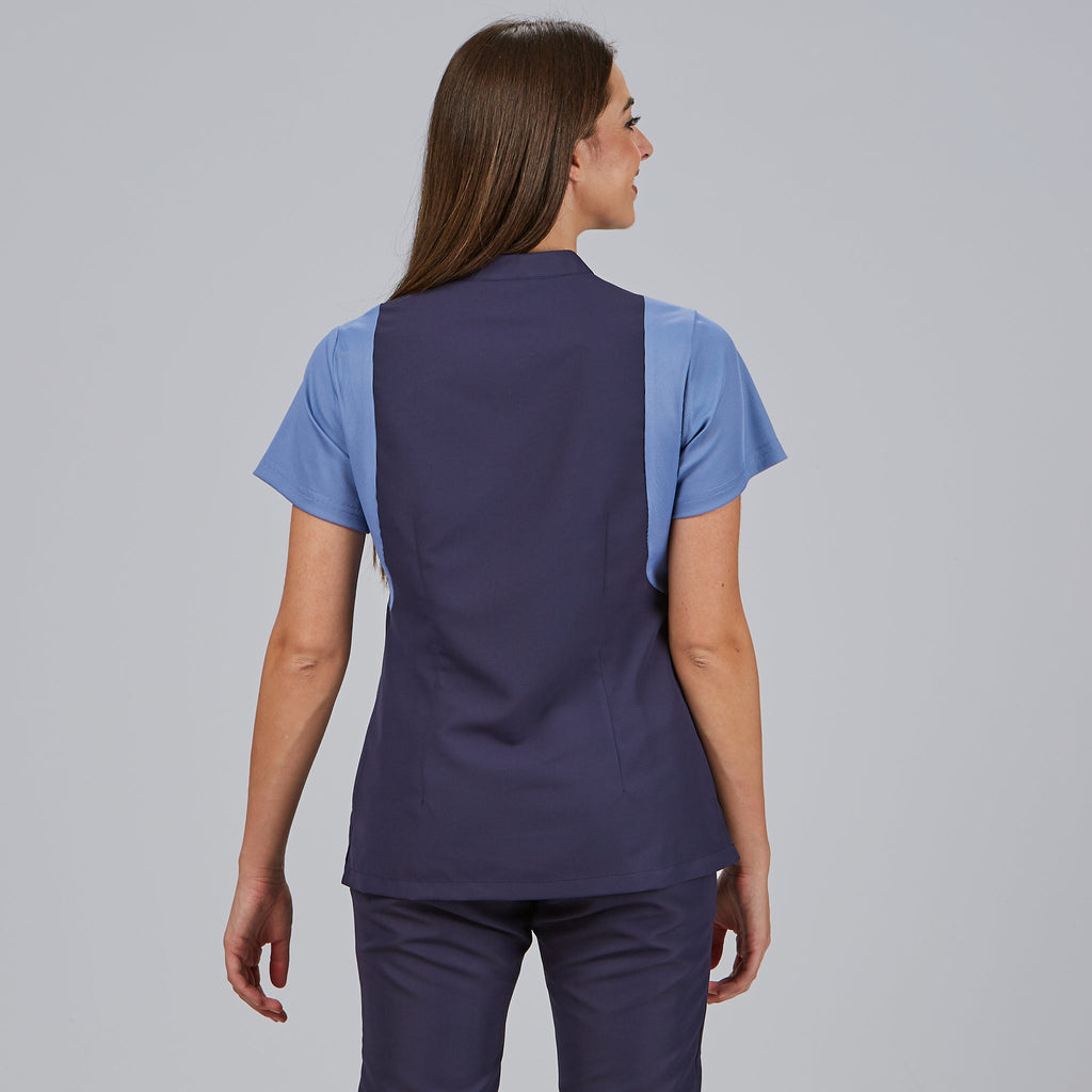 BLUSA MUJER BOTON OCULTO M/C CARMINA - Gary's