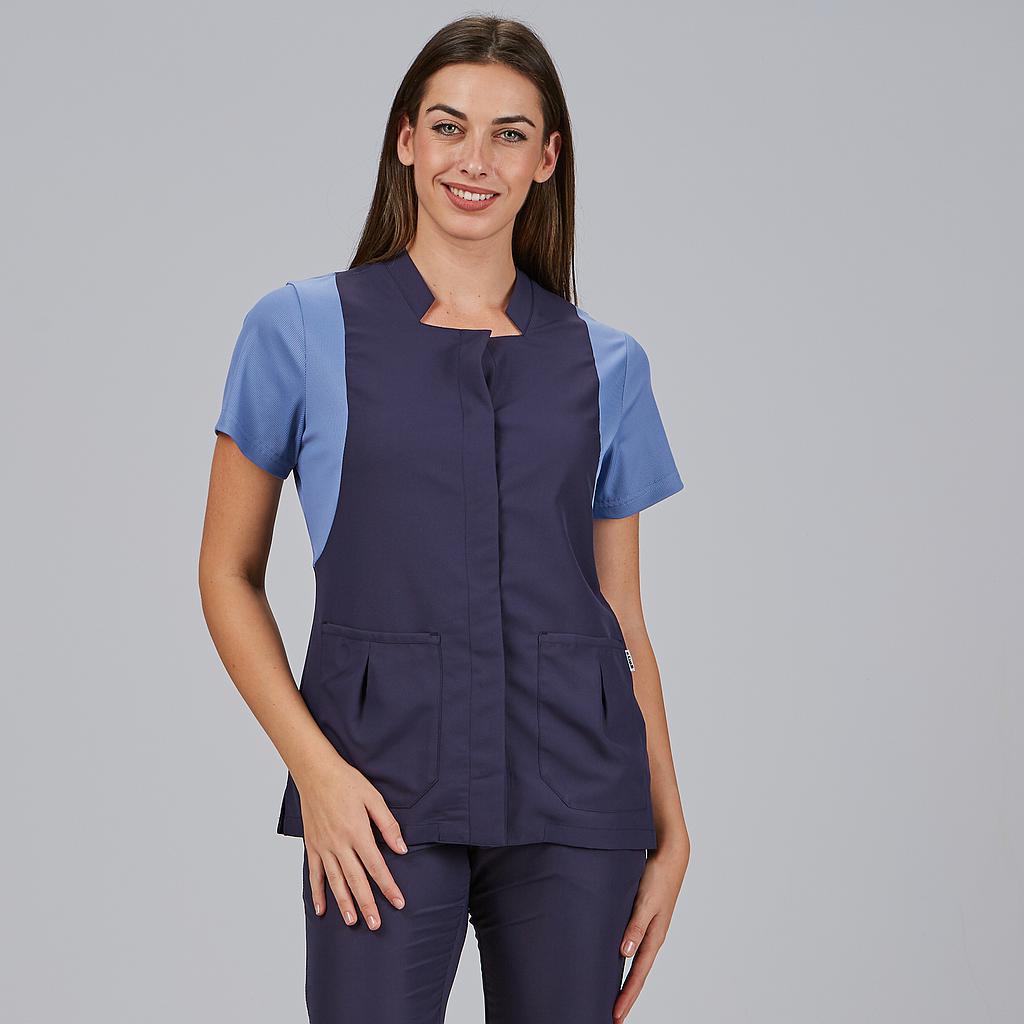 BLUSA MUJER BOTON OCULTO M/C CARMINA - Gary's