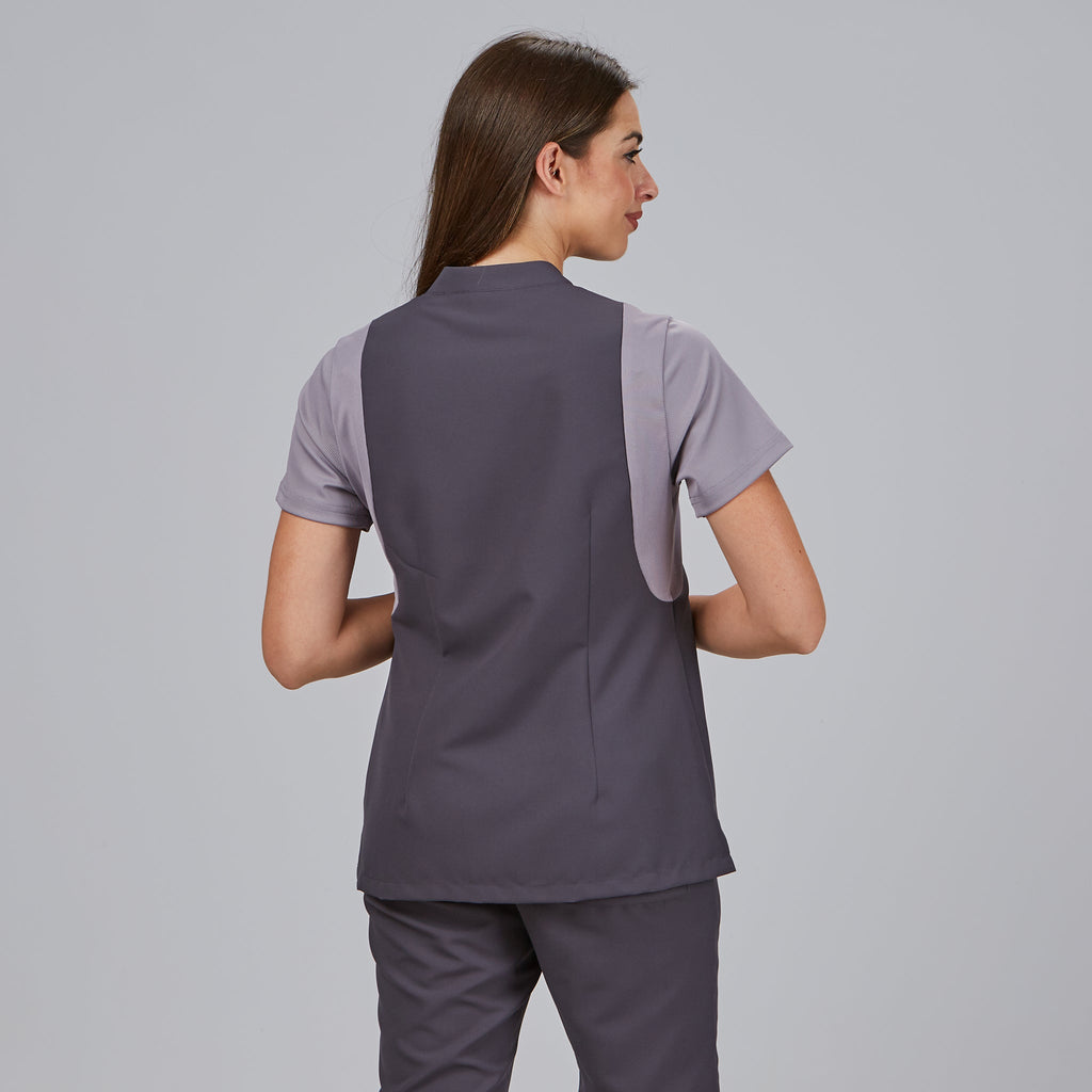 BLUSA MUJER BOTON OCULTO M/C CARMINA - Gary's