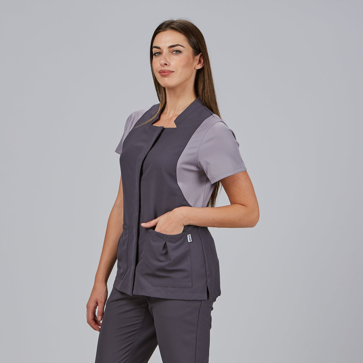 BLUSA MUJER BOTON OCULTO M/C CARMINA - Gary's