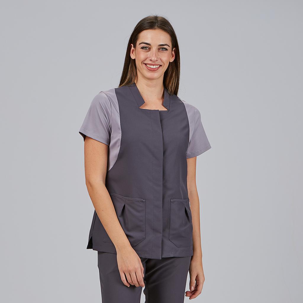 BLUSA MUJER BOTON OCULTO M/C CARMINA - Gary's