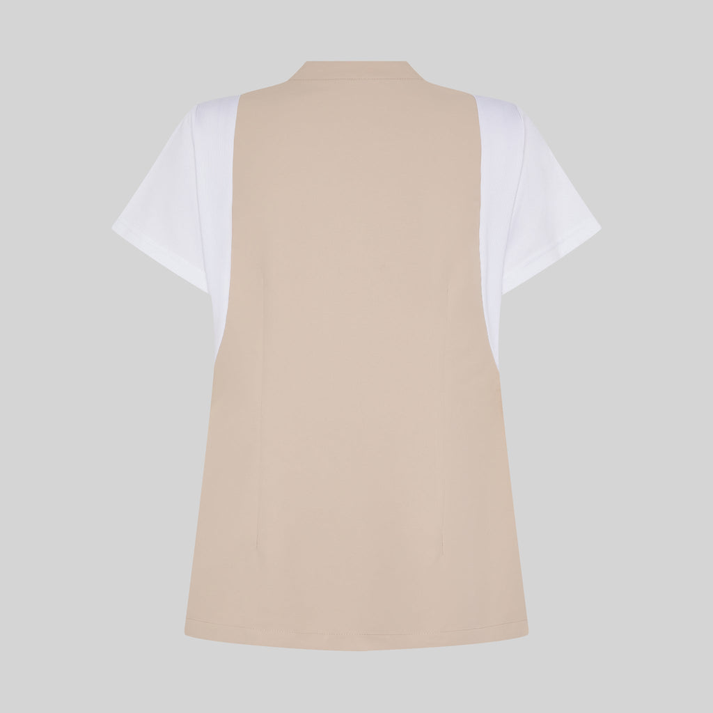 BLUSA MUJER BOTON OCULTO M/C CARMINA - Gary's