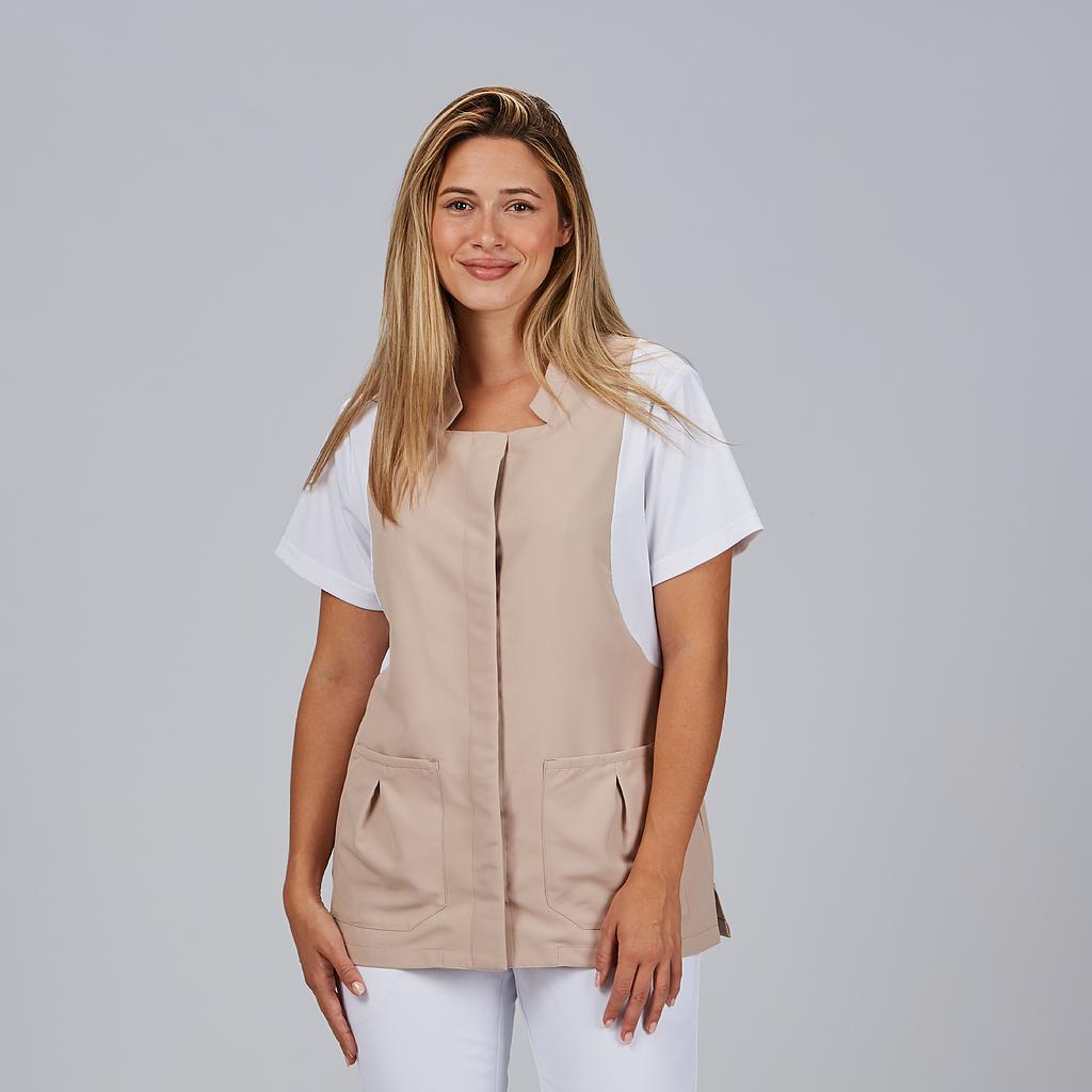 BLUSA MUJER BOTON OCULTO M/C CARMINA - Gary's