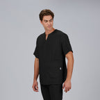 BLUSA HOMBRE ABIERTA CUELLO PICO M/C ALONSO - Gary's