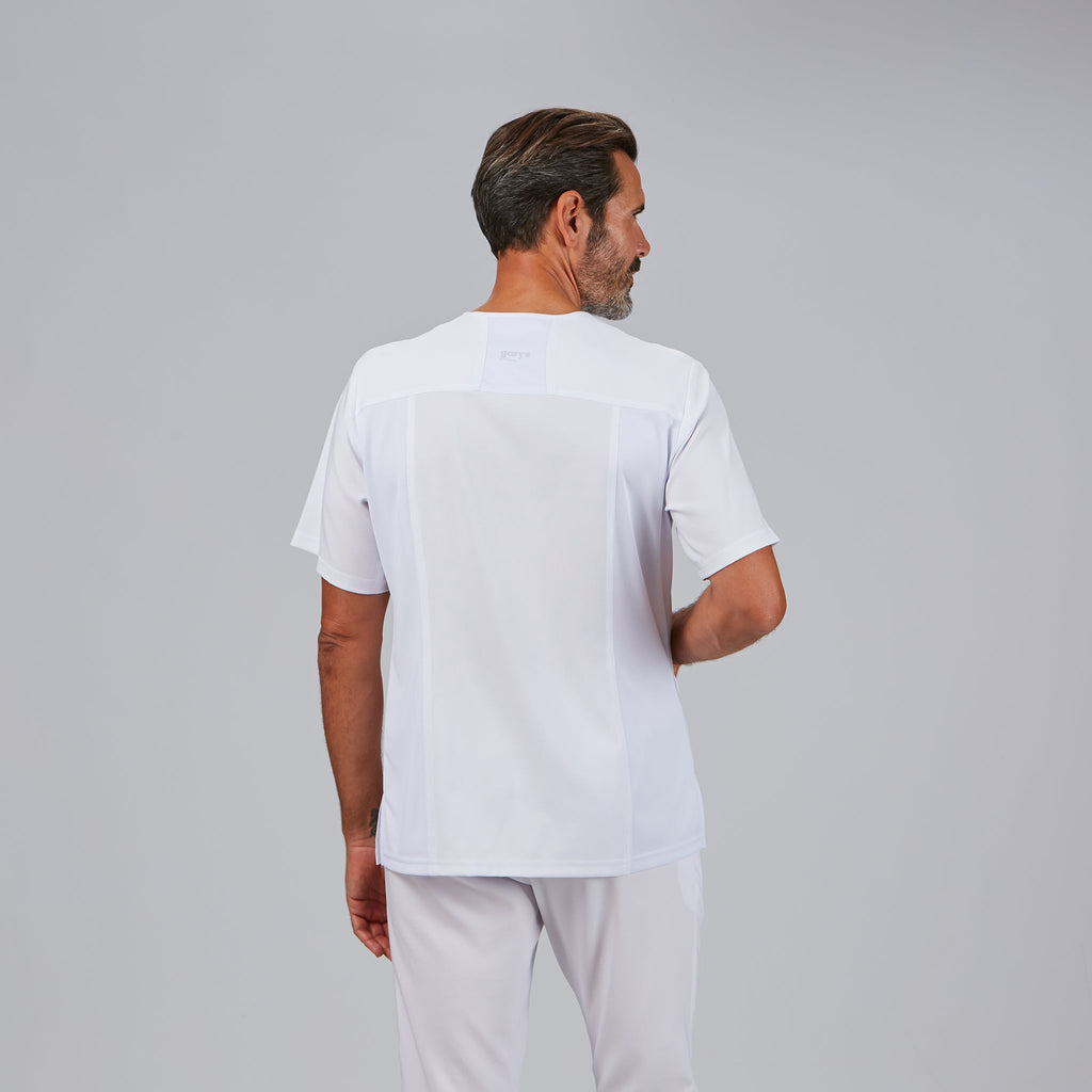 BLUSA HOMBRE ABIERTA CUELLO PICO M/C ALONSO - Gary's