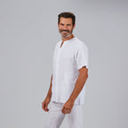 BLUSA HOMBRE ABIERTA CUELLO PICO M/C ALONSO - Gary's