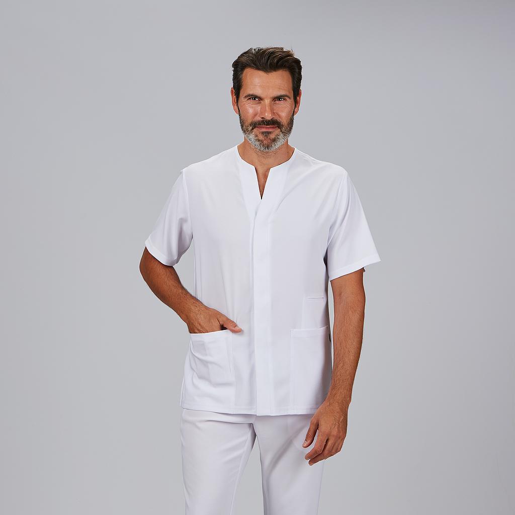 BLUSA HOMBRE ABIERTA CUELLO PICO M/C ALONSO - Gary's