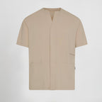 BLUSA HOMBRE ABIERTA CUELLO PICO M/C ALONSO - Gary's
