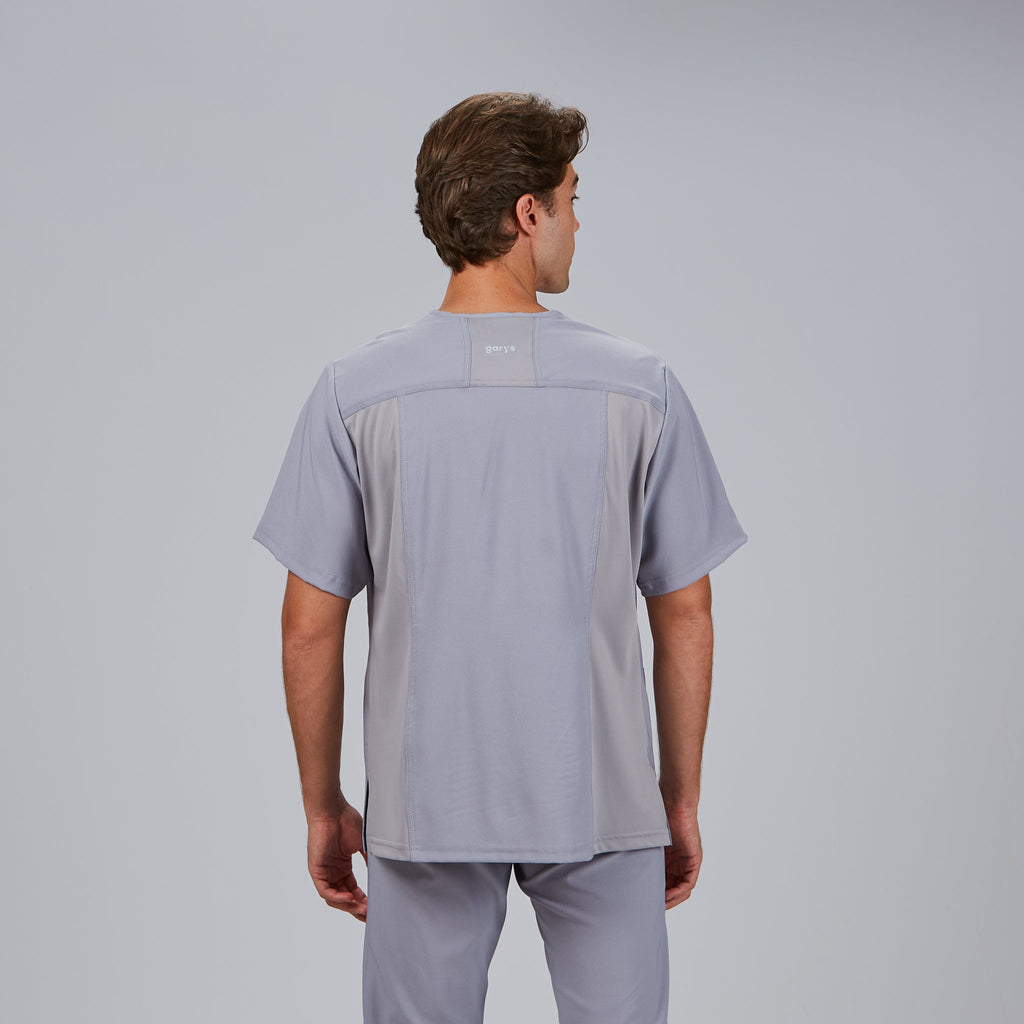 BLUSA HOMBRE ABIERTA CUELLO PICO M/C ALONSO - Gary's