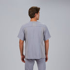 BLUSA HOMBRE ABIERTA CUELLO PICO M/C ALONSO - Gary's