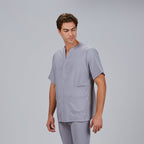 BLUSA HOMBRE ABIERTA CUELLO PICO M/C ALONSO - Gary's