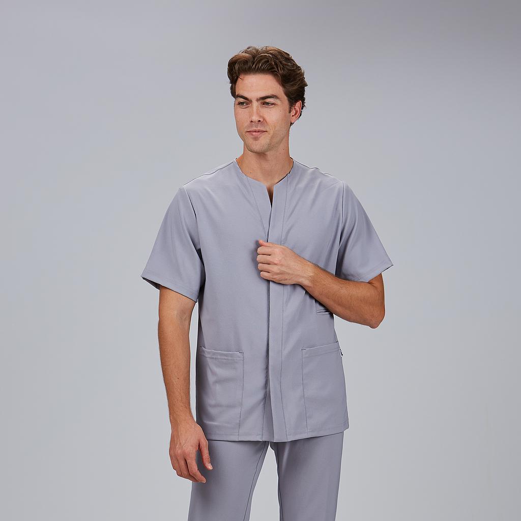 BLUSA HOMBRE ABIERTA CUELLO PICO M/C ALONSO - Gary's