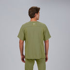 BLUSA HOMBRE ABIERTA CUELLO PICO M/C ALONSO - Gary's