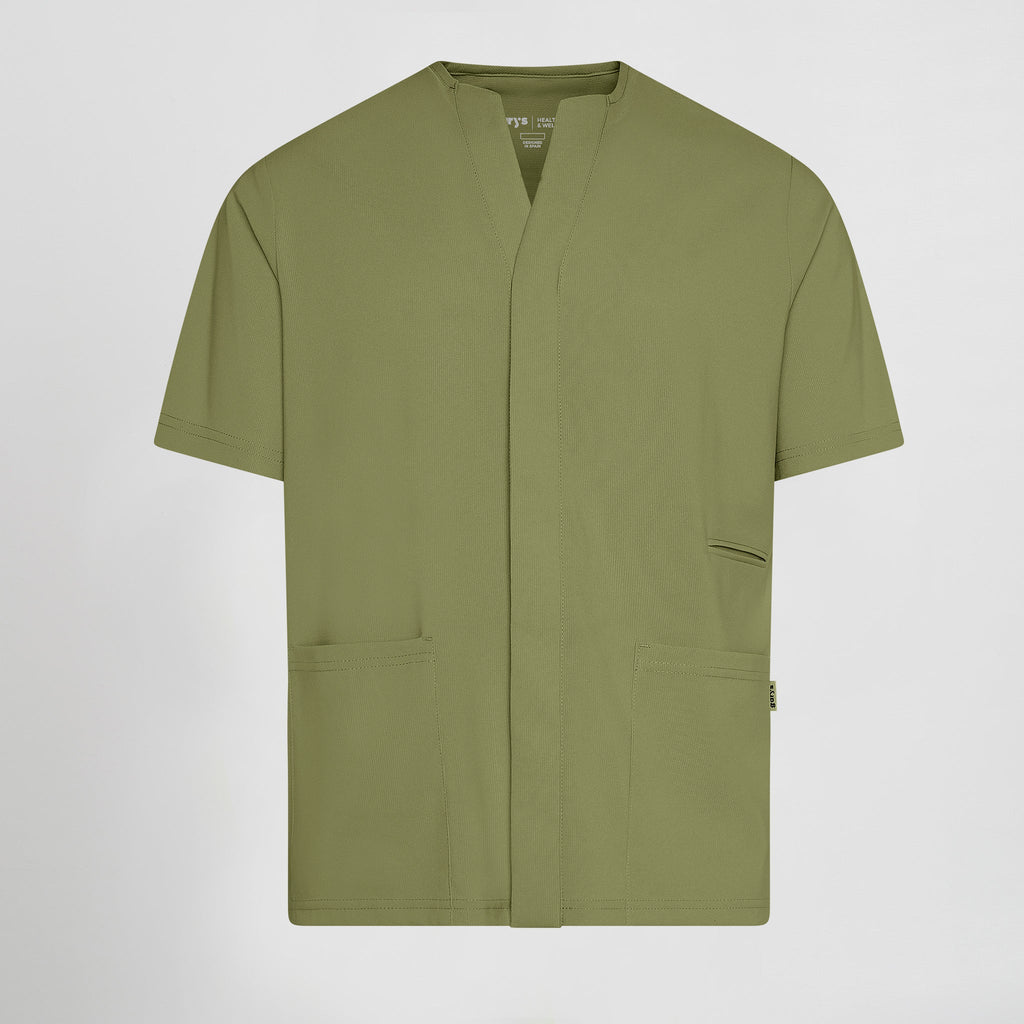 BLUSA HOMBRE ABIERTA CUELLO PICO M/C ALONSO - Gary's