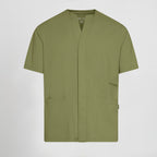 BLUSA HOMBRE ABIERTA CUELLO PICO M/C ALONSO - Gary's