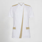 BLUSA MUJER ABIERTA CUELLO MAO M/C JUDIT - Gary's