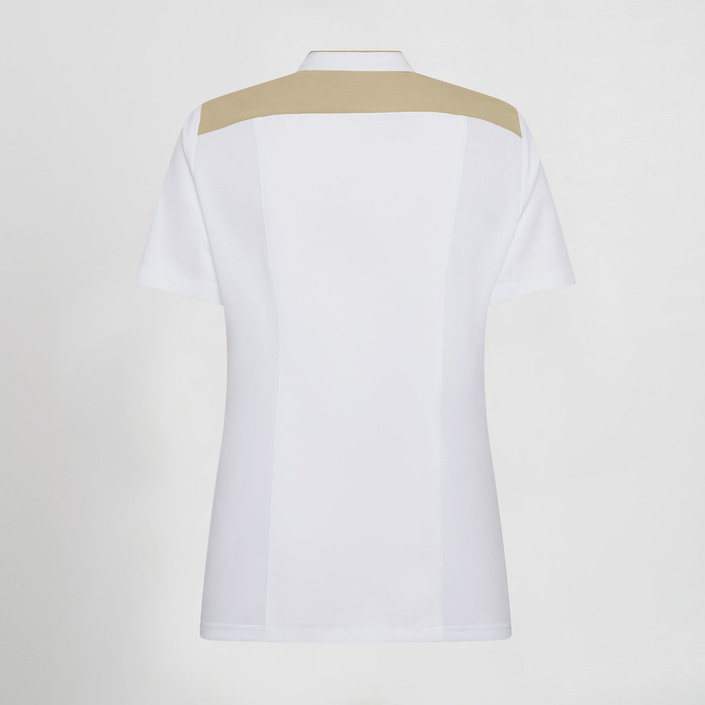 BLUSA MUJER ABIERTA CUELLO MAO M/C JUDIT - Gary's
