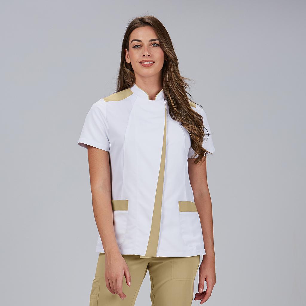BLUSA MUJER ABIERTA CUELLO MAO M/C JUDIT - Gary's