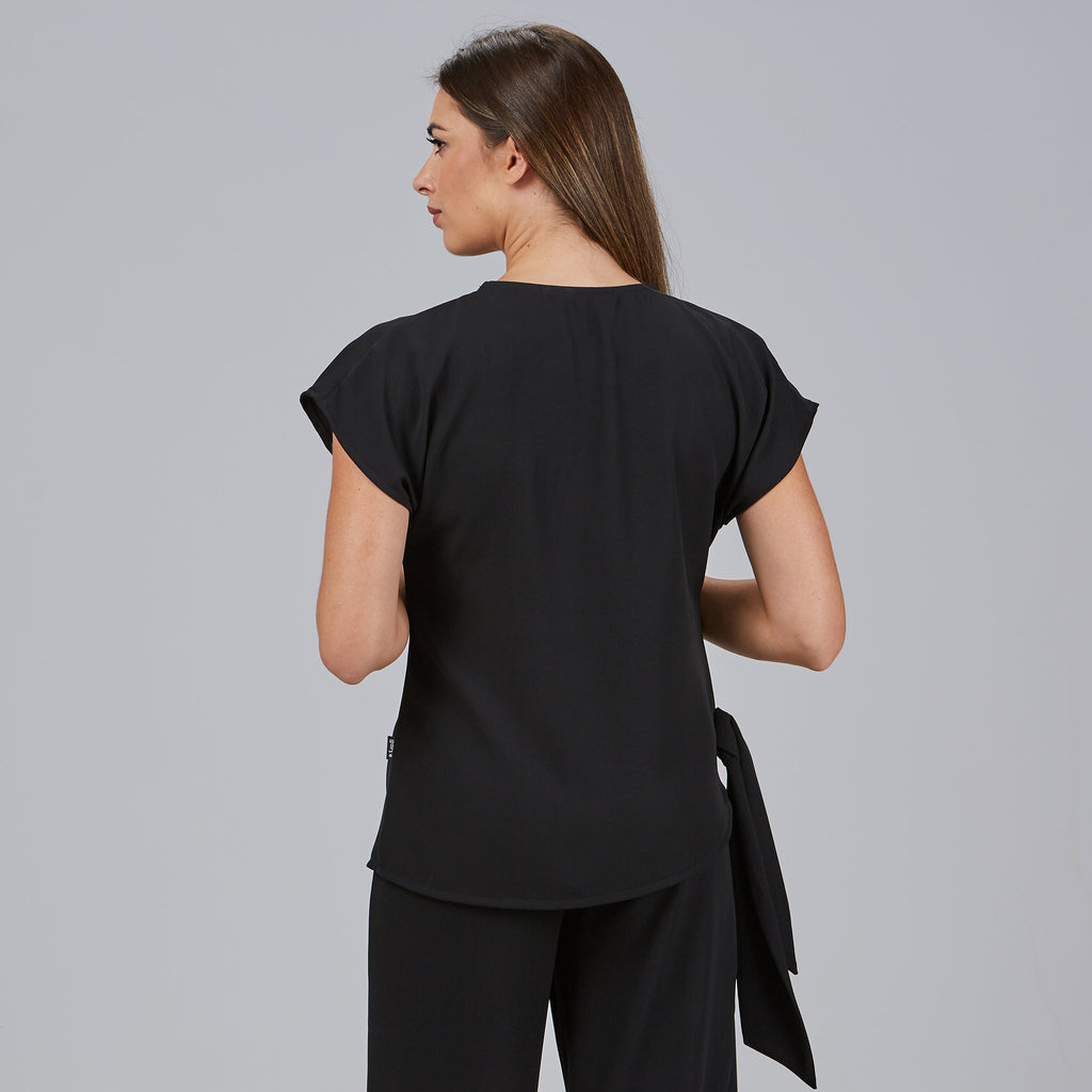 BLUSA MUJER DRAPEADO AROA - Gary's