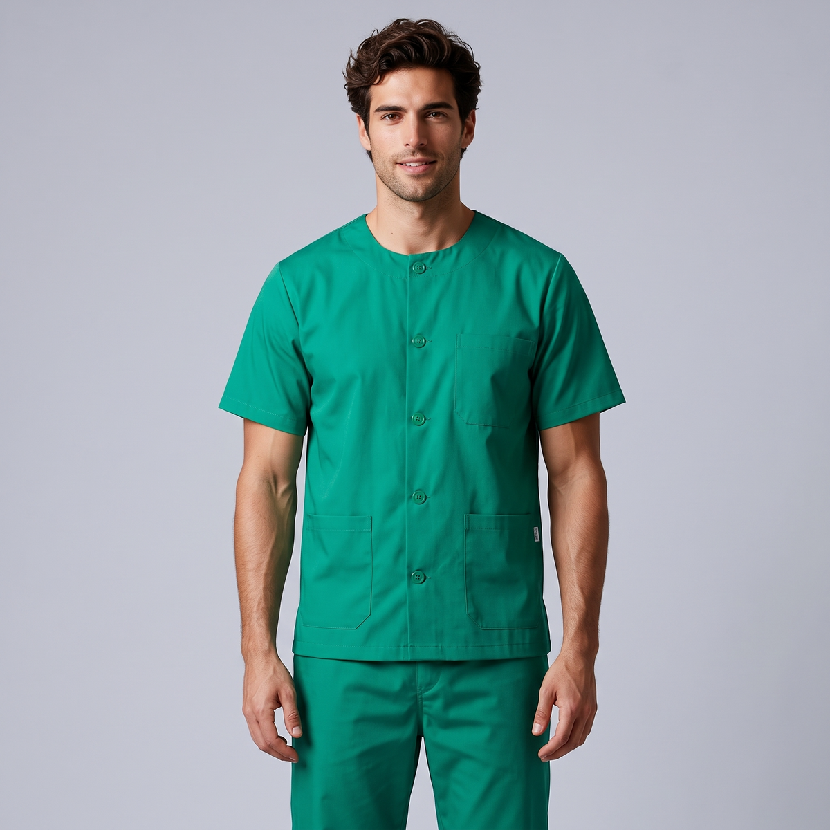 BLUSA SANITARIO UNISEX ABOTONADA COLORES