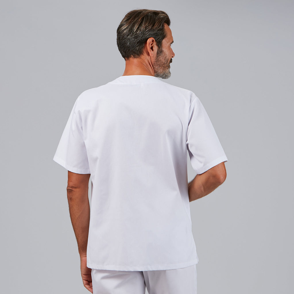BLUSA HOMBRE SANITARIA BOTON PRESION M/C - Gary's