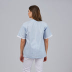 BLUSA SANITARIO UNISEX PICO VICHY COMBINADA - Gary's