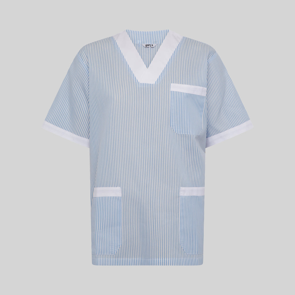 BLUSA SANITARIO UNISEX PICO VICHY COMBINADA - Gary's