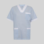 BLUSA SANITARIO UNISEX PICO VICHY COMBINADA - Gary's