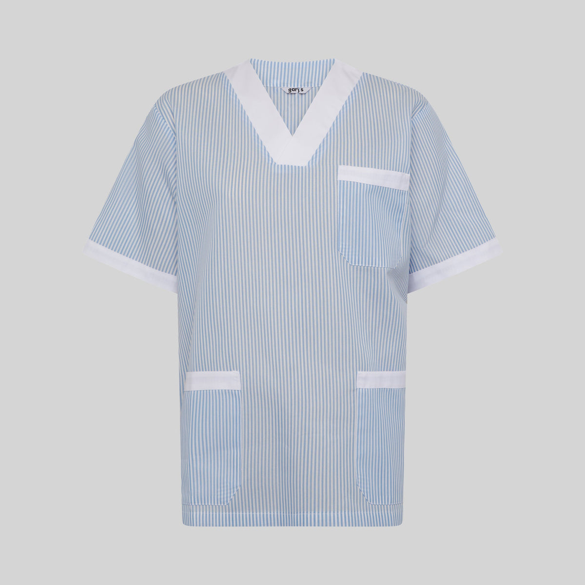 BLUSA SANITARIO UNISEX PICO VICHY COMBINADA - Gary's
