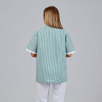 BLUSA SANITARIO UNISEX PICO VICHY COMBINADA - Gary's