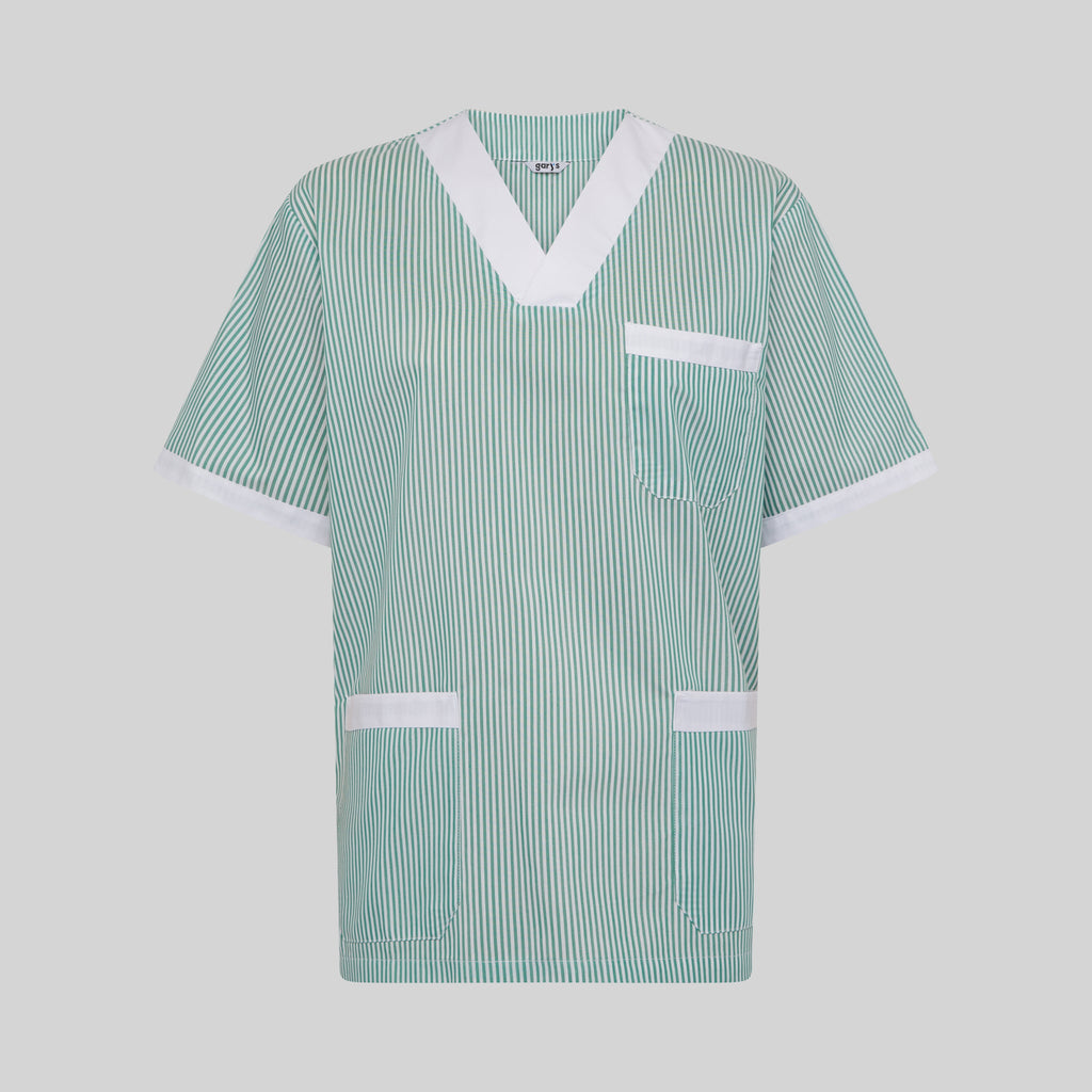 BLUSA SANITARIO UNISEX PICO VICHY COMBINADA - Gary's