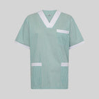 BLUSA SANITARIO UNISEX PICO VICHY COMBINADA - Gary's