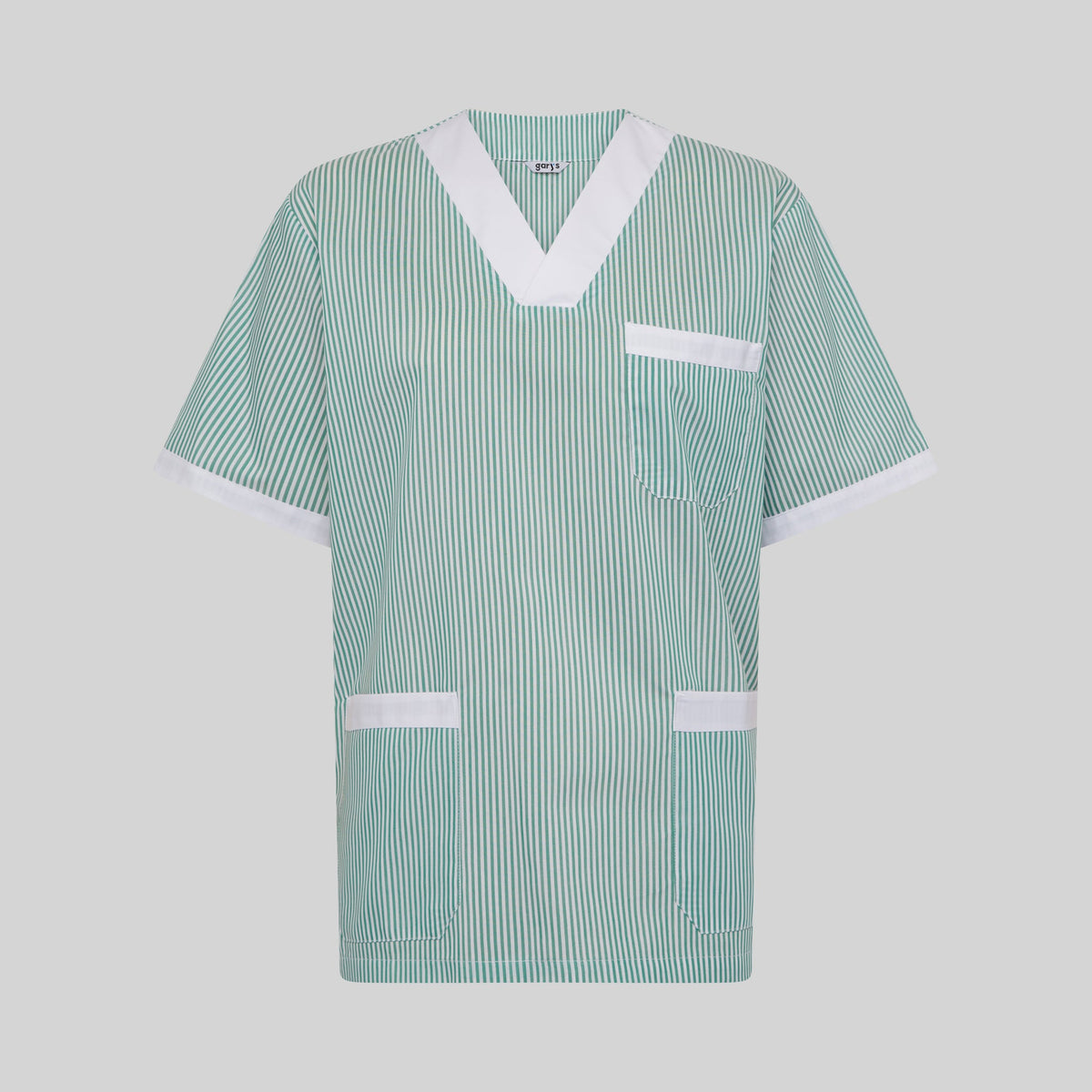 BLUSA SANITARIO UNISEX PICO VICHY COMBINADA - Gary's