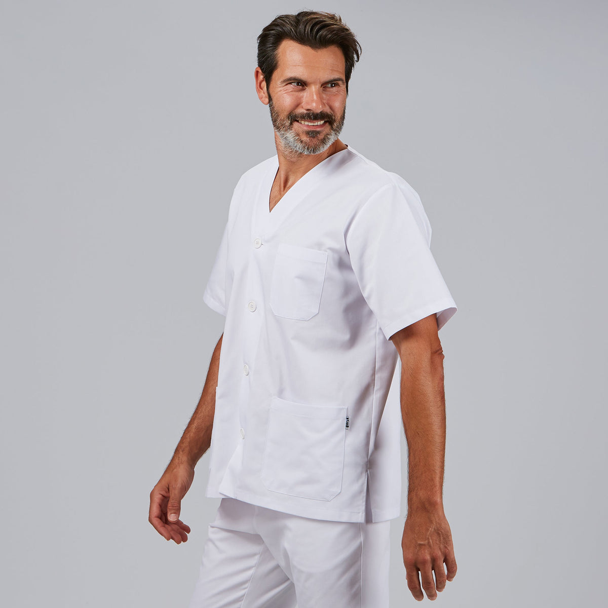 BLUSA SANITARIO UNISEX PICO BOTONES - Gary's