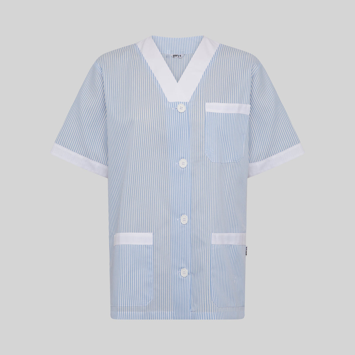 BLUSA SANITARIO UNISEX PICO ABIERTO VICHY COMBINADA - Gary's