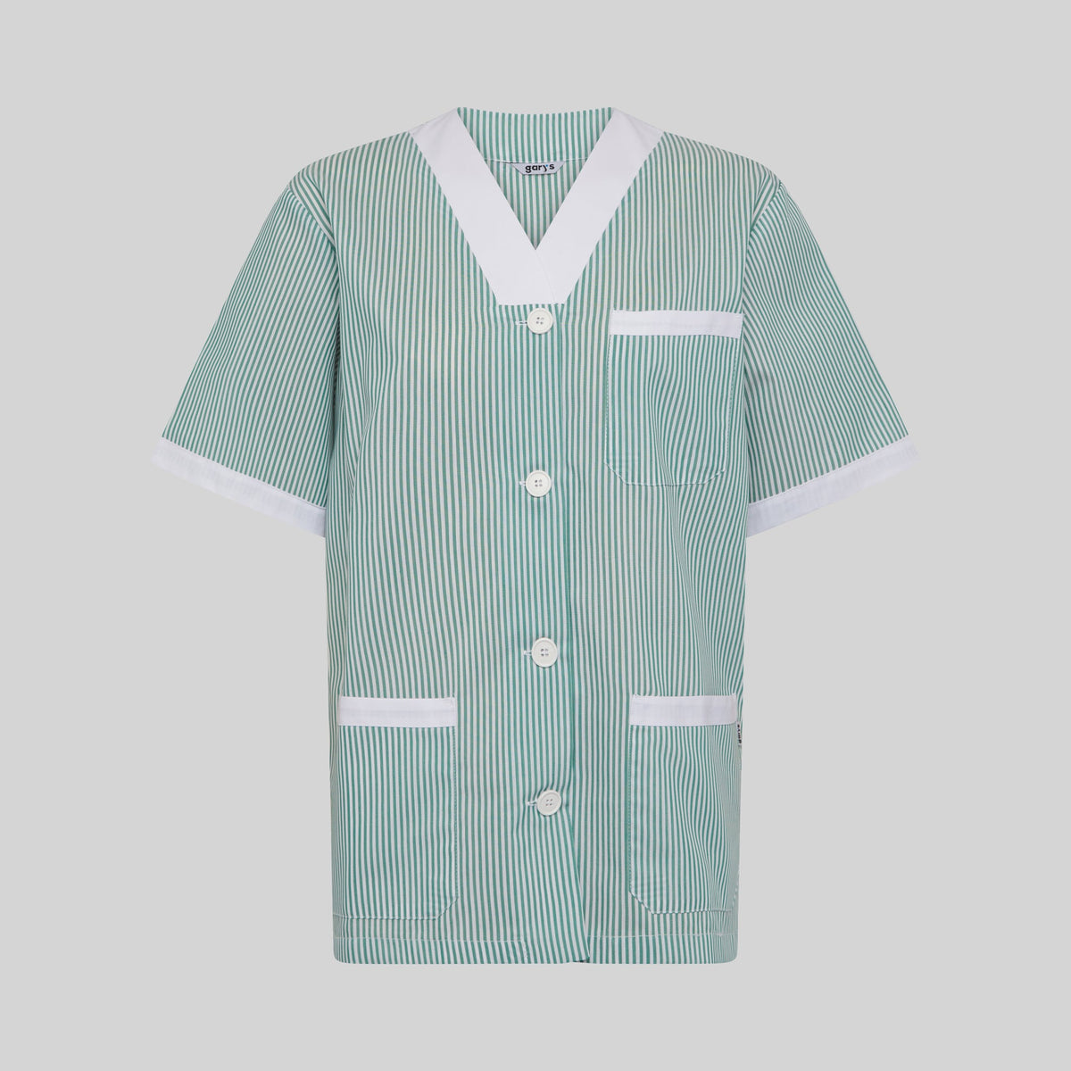 BLUSA SANITARIO UNISEX PICO ABIERTO VICHY COMBINADA - Gary's