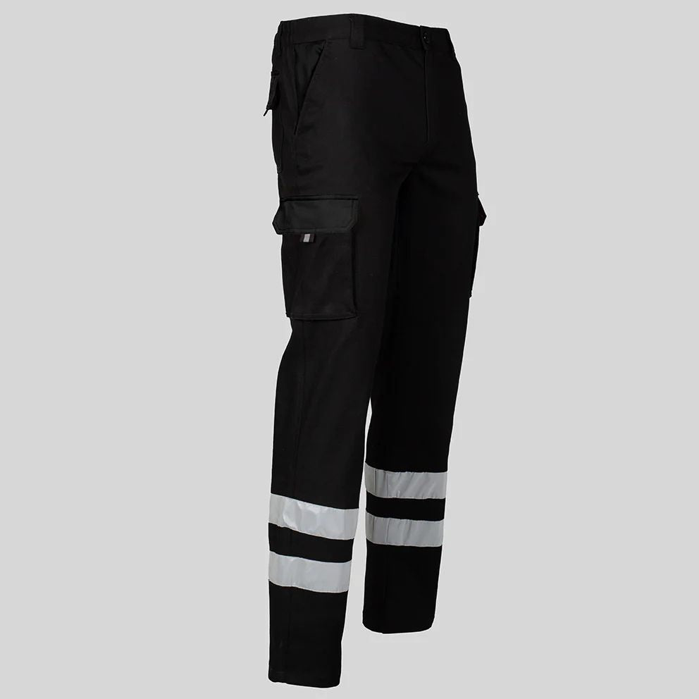 PANTALON UNISEX MULTIBOLSILLOS ELASTICO GAMO 2 BANDAS REFLECTANTES - Gary's