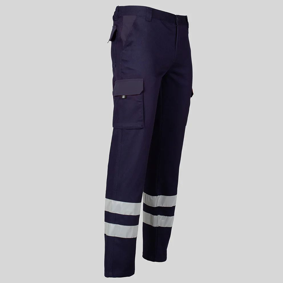 PANTALON UNISEX MULTIBOLSILLOS ELASTICO GAMO 2 BANDAS REFLECTANTES - Gary's