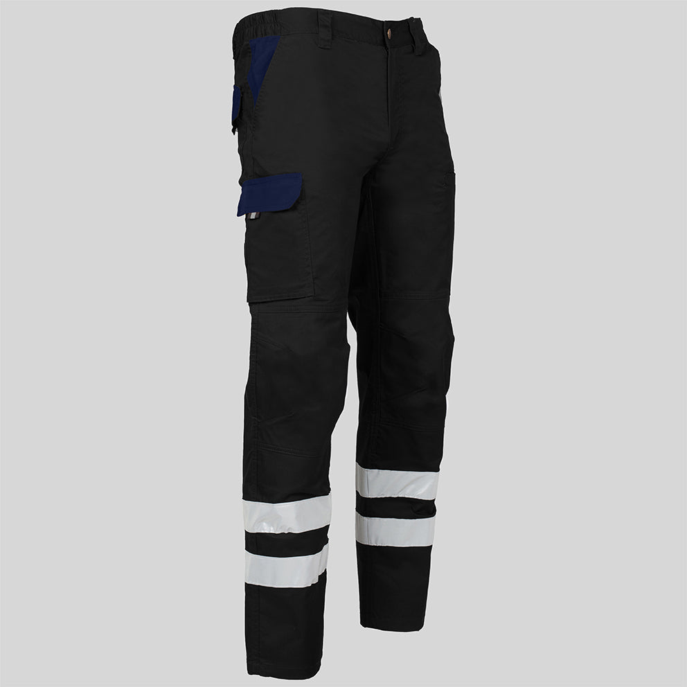 PANTALON UNISEX MULTIBOLSILLOS ELASTICO ARCE COMBI + 2 BANDAS REFLECT. - Gary's