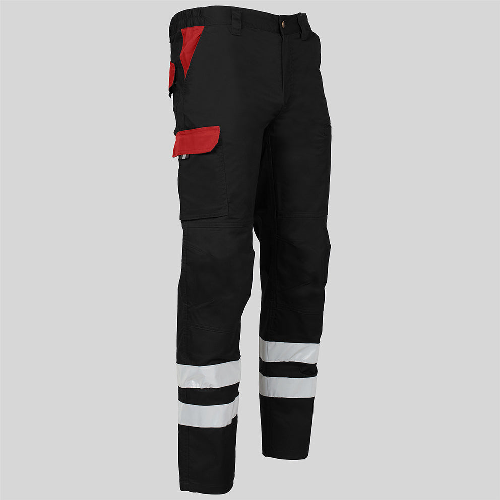 PANTALON UNISEX MULTIBOLSILLOS ELASTICO ARCE COMBI + 2 BANDAS REFLECT. - Gary's