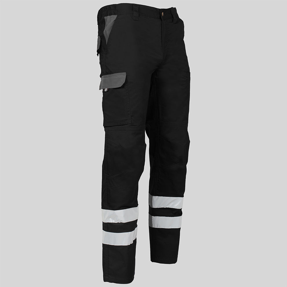 PANTALON UNISEX MULTIBOLSILLOS ELASTICO ARCE COMBI + 2 BANDAS REFLECT. - Gary's