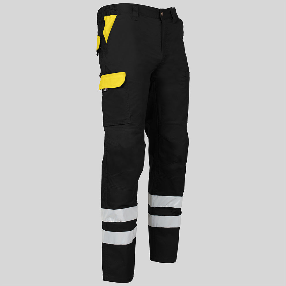 PANTALON UNISEX MULTIBOLSILLOS ELASTICO ARCE COMBI + 2 BANDAS REFLECT. - Gary's