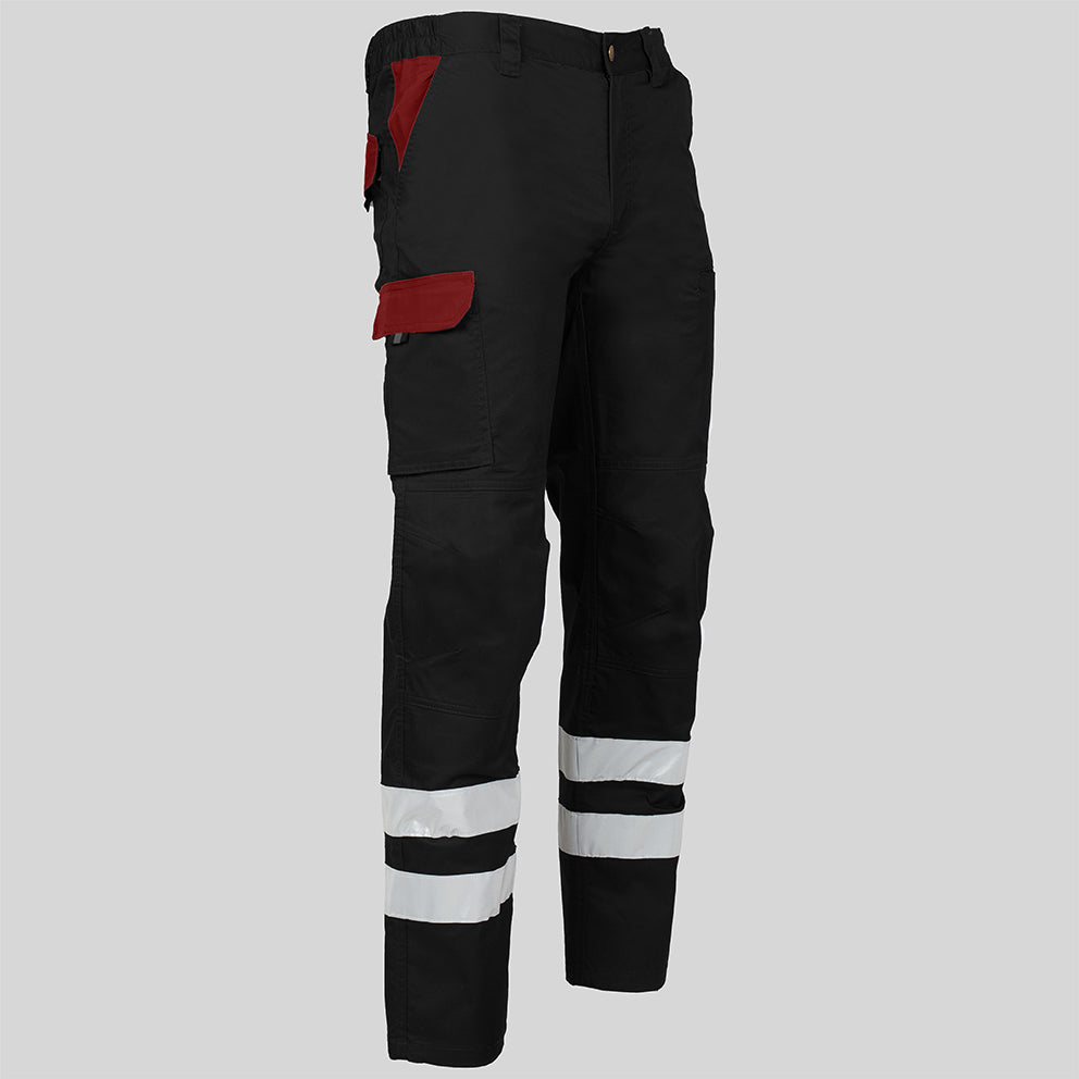 PANTALON UNISEX MULTIBOLSILLOS ELASTICO ARCE COMBI + 2 BANDAS REFLECT. - Gary's